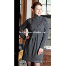 elegant women Cashmere sweater dress